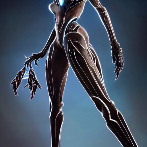 Image similar to beautiful and stunning giant female warframe, doing an elegant pose, looming over ant pov, about to step on and pov, slick elegant design, sharp claws, detailed shot, feet and hands, highly detailed art, epic cinematic shot, realistic, professional digital art, high end digital art, DeviantArt, artstation, Furaffinity, 8k HD render, epic lighting, depth of field