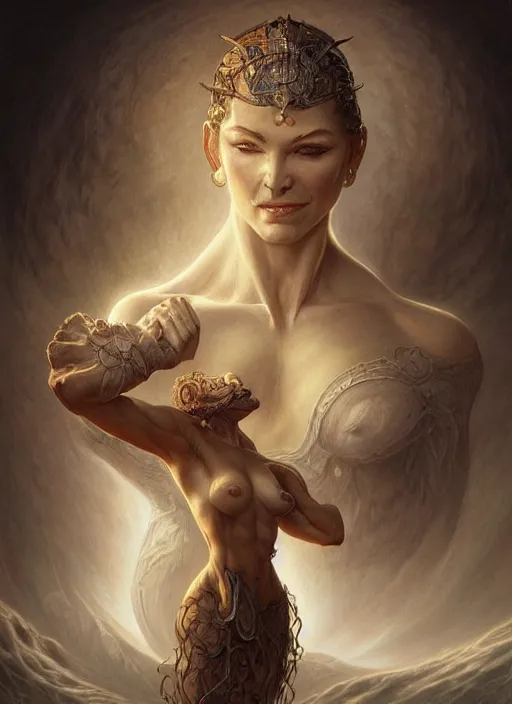 Prompt: peak human physique, elegant, highly detailed, centered, digital painting, artstation, concept art, smooth, sharp focus, illustration, artgerm, tomasz alen kopera, peter mohrbacher, donato giancola, joseph christian leyendecker, wlop, frank frazetta