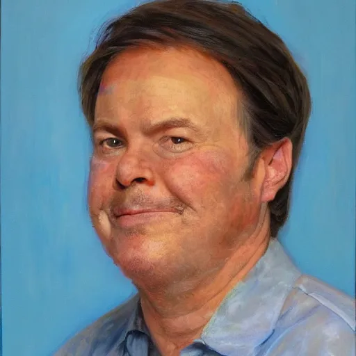 Image similar to johnathan katz, oil portrait, photorealistic, high detail