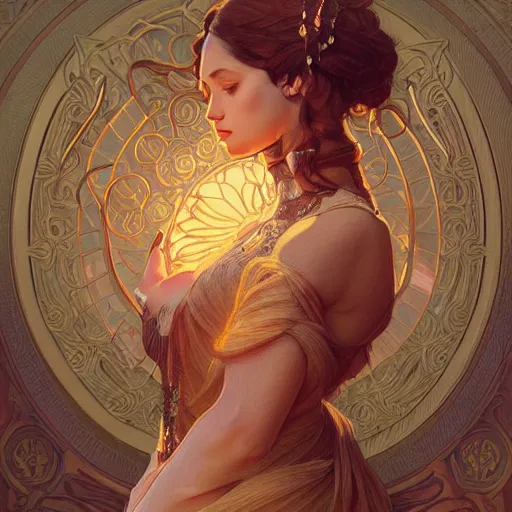 Image similar to beautiful detailed picture of doja cat, radiant light, art nouveau, intricate, elegant, highly detailed, my rendition, digital painting, artstation, concept art, smooth, sharp focus, illustration, art by artgerm and greg rutkowski and alphonse mucha