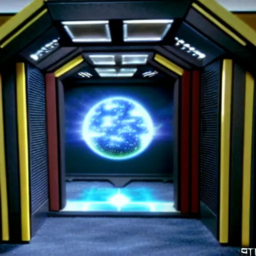 Image similar to realistic gate room from the tv show star gate sg - 1