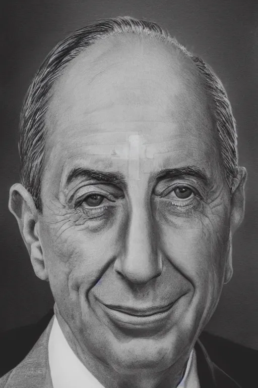 Image similar to marcelo rebelo sousa president of portugal portrait, realistic, 4 k, photo realism, black and white, perfect face