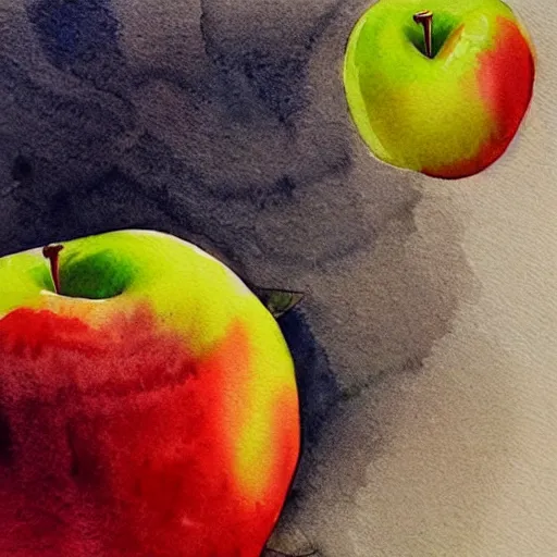 Image similar to apple by ivo jordanov, # artoftheday # watercolours # watercolor _ art # artofvisual # artofinstagram