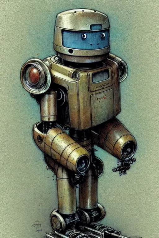 Image similar to (((((1970s robot . muted colors.))))) by Jean-Baptiste Monge !!!!!!!!!!!!!!!!!!!!!!!!!!!