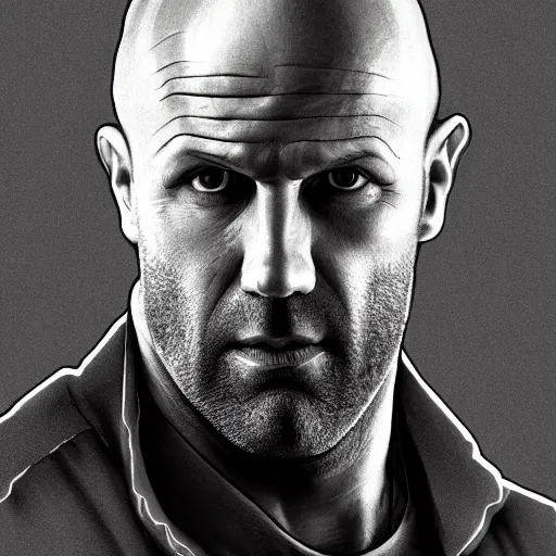 Prompt: fat jason statham with long hair and a ponytail, 3 d renderhighly detailed, ray tracing, artstation, concept art, smooth, sharp focus, illustration, art by artgerm and greg rutkowski and alphonse mucha, 8 k
