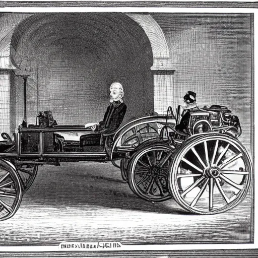 Prompt: a british automobile in the 1 7 9 0 s