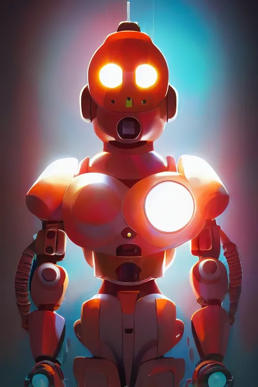 Image similar to metabots medabots medarotto medarot robot minimalist comics helmet mask neon cybereye, behance hd by jesper ejsing, by rhads, makoto shinkai and lois van baarle, ilya kuvshinov, rossdraws global illumination ray tracing hdr radiating a glowing aura