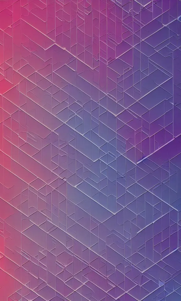 Prompt: minimalist abstract hd phone wallpaper, cyberpunk color palette, geometric, trending on behance