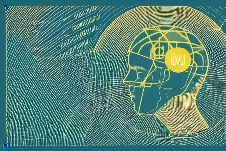 Image similar to attention filter, minimalist logo for a research lab that studies human cognition, by [ [ victo ngai ] ] kilian eng and jake parker, 2 colors, limited palette, sticker art, vector art, [ [ award winning ] ], minimalism, logopond, sticker art, website banner