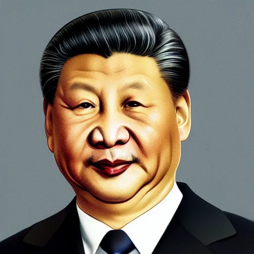 Image similar to xi jinping at a very old age, portrait