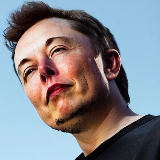 Image similar to Sideview Portrait of elon musk Shepard Fairey