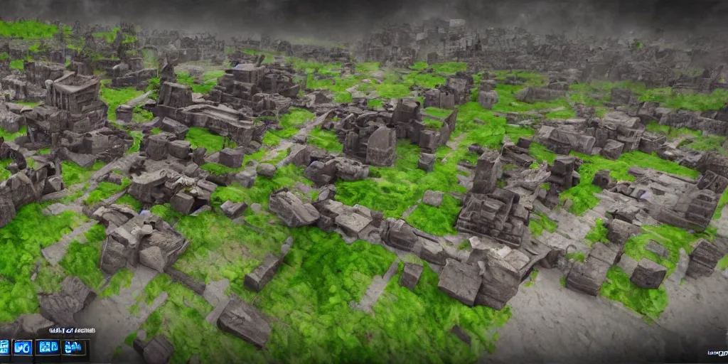 a film cgi render of a wither storm from minecraft in, Stable Diffusion