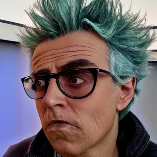 Image similar to Rick Sanchez as a real person 4k detailed super realistic