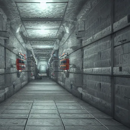 Prompt: futurstic prison dungeon, 4K,
