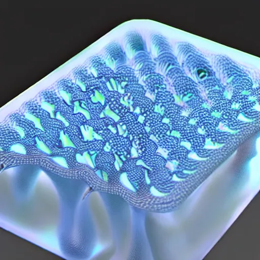 Image similar to reaction diffusion houdini 3 d printed