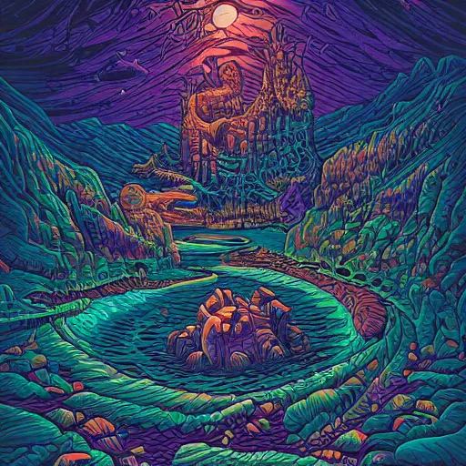 Image similar to art by dan mumford