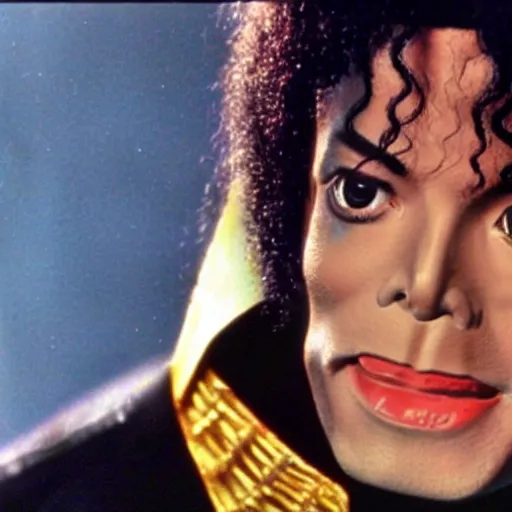 Image similar to A still of Michael Jackson in Star Trek (1966) realistic,detailed,close up