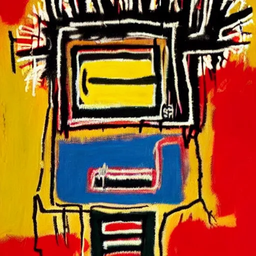 Prompt: a beautiful art by jean michel basquiat