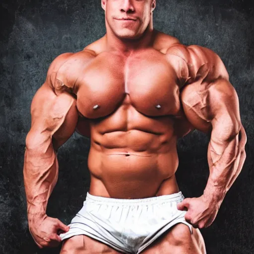 Image similar to huge muscles bodybuilder in the style of a newborn baby, genetically engineered, rippling muscles, huge veins, bulging muscles, ripped, flexing, intense expression, award winning photography, high detail