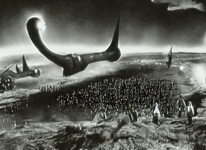 Image similar to scene from the 1 9 2 6 science fiction film arrival