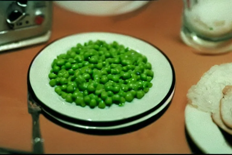 Image similar to tuna and peas aspic in cyberspace, in 1 9 9 5, y 2 k cybercore, industrial low - light photography, still from a ridley scott movie