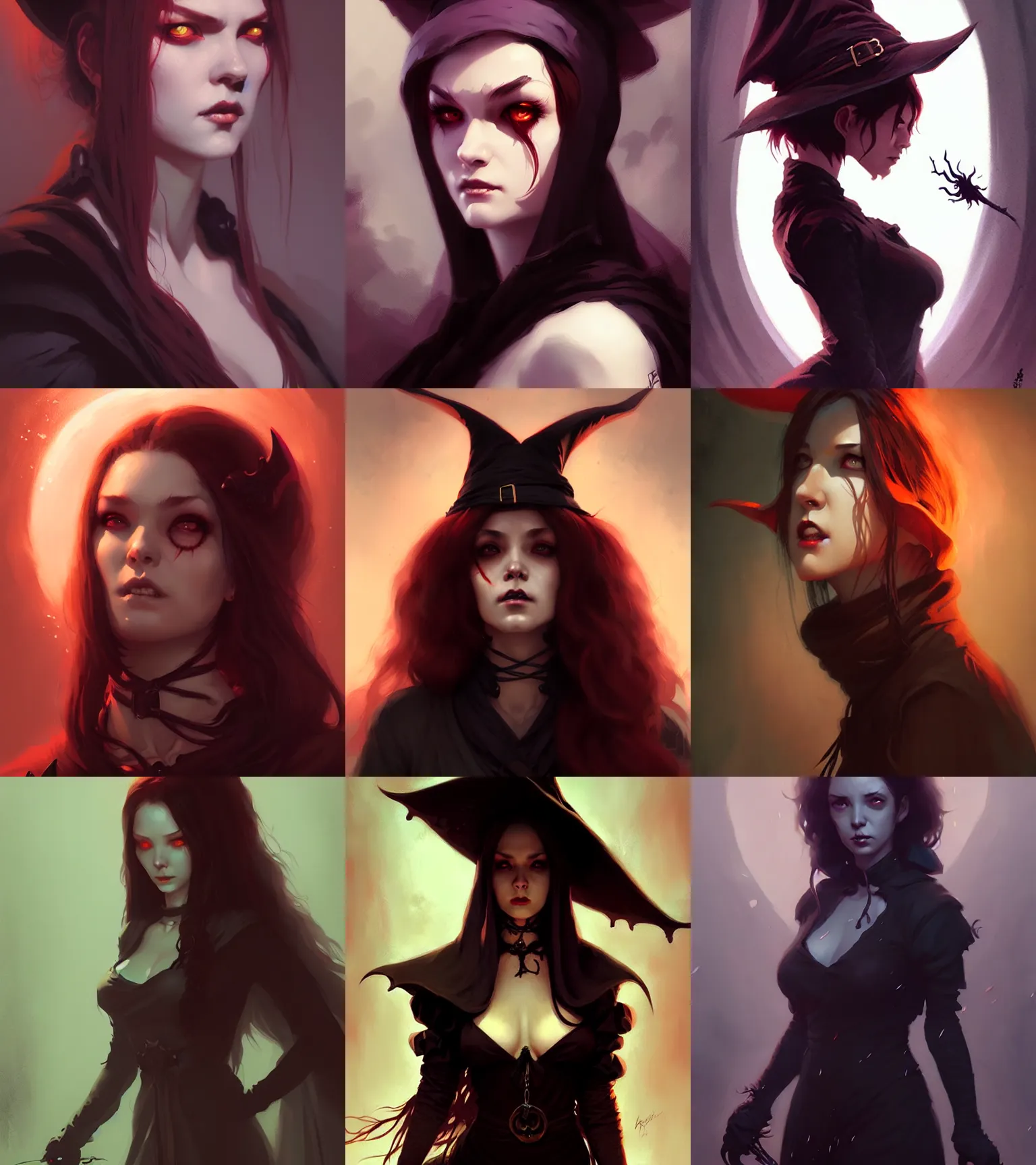 Image similar to portrait female witch, horror, art by bayard wu, charlie bowater, ross tran, artgerm, greg rutkowski, andreas rocha, ruan ija, ilya kuvshinov