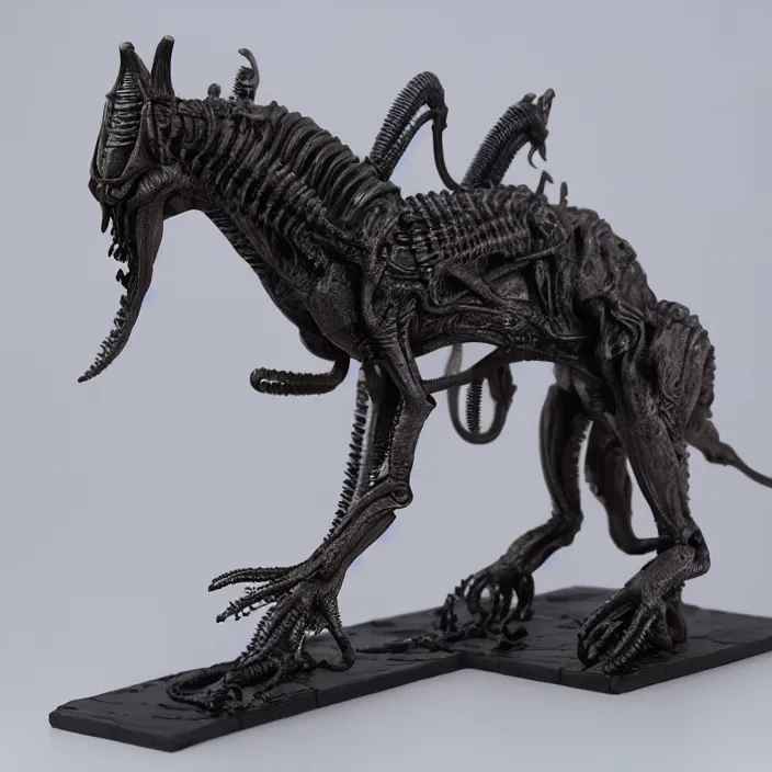 Image similar to 80mm resin detailed miniature of a Horse Xenomorph from Alien(1980), Product Introduction Photos, 4K, Full body,