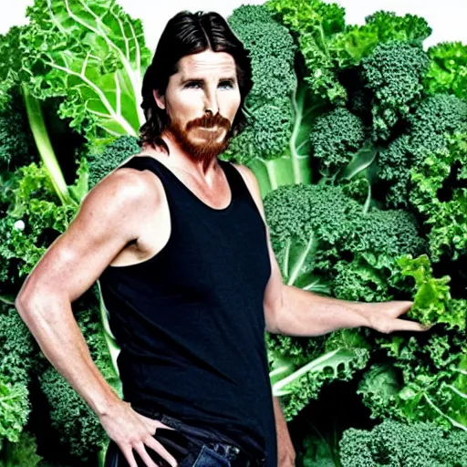 Image similar to christian bale as a kale