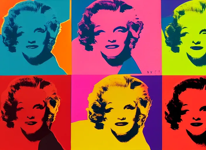 Image similar to designing for delight, by andy warhol