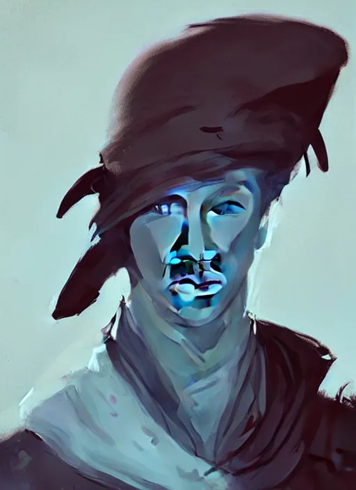 Image similar to ( ( ( ( ( portrait of male drow from dungeons and dragons surrounded by crows. ) ) ) ) ) by atey ghailan, by greg rutkowski, by greg tocchini, by james gilleard, by joe fenton, by kaethe butcher, dynamic lighting, gradient light blue, brown, blonde cream and white color scheme, grunge aesthetic