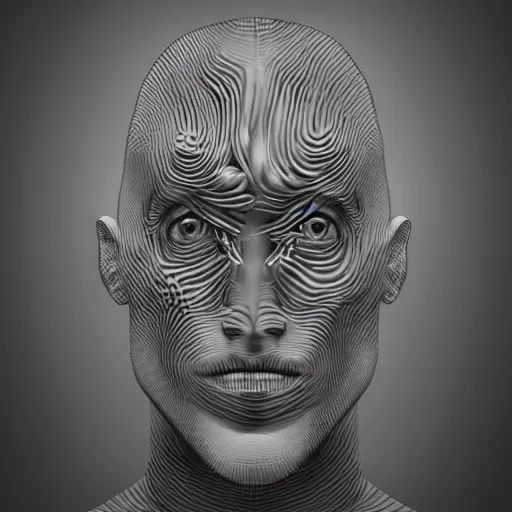 Prompt: a little time and a lot of latent space stands a man with infinite faces all, neuromorphicly engineered computationally, high level of detail, surrealism