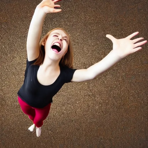 Prompt: person going insane, stock photo