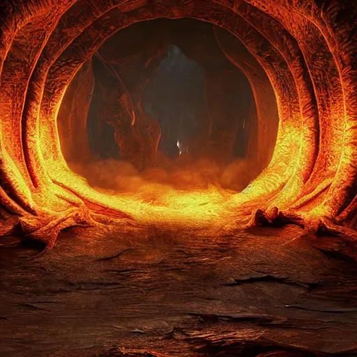 Prompt: full body pose, hyperrealistic photograph of the gates of hell, dim volumetric lighting, 8 k, octane beautifully detailed render, extremely hyper detailed, intricate, epic composition, cinematic lighting, masterpiece, trending on artstation, very very detailed, stunning, hdr, smooth, sharp focus, high resolution, award, winning photo, dslr, 5 0 mm