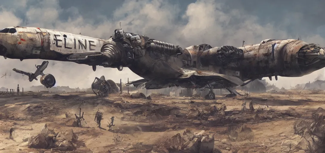 Fallout Airplane Concept Art, futuristic, sci-fi, | Stable Diffusion ...