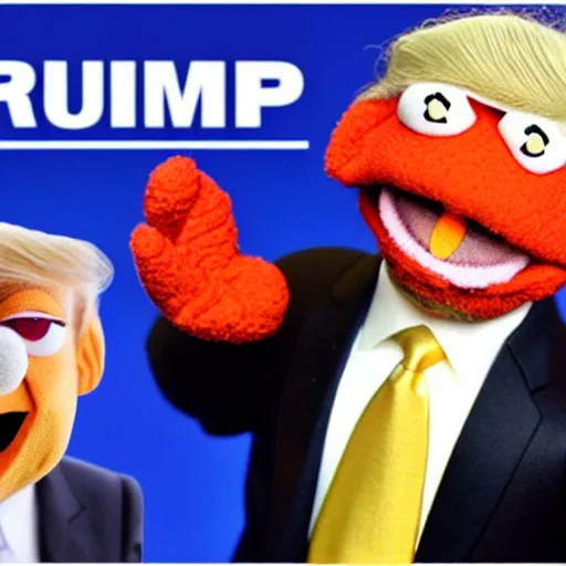 Prompt: Donald Trump as a muppet