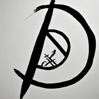 Prompt: an alchemical symbol for intention, minimalist, sigil, pen, pen and ink