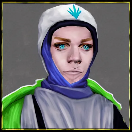 Image similar to bladee as a runescape character, osrs