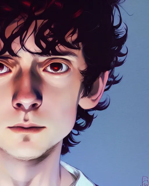 Prompt: portrait Anime playing Frodo Baggins || cute-fine-face, pretty face, realistic shaded Perfect face, fine details. Anime. realistic shaded lighting by Ilya Kuvshinov katsuhiro otomo ghost-in-the-shell, magali villeneuve, artgerm, Jeremy Lipkin and Michael Garmash and Rob Rey Elijah Wood