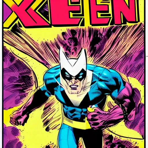 Prompt: the cover of the comic book uncanny x - men cover issue 1 9 6 in the style of bill bill sienkiewicz, white sketch lines, vibrant