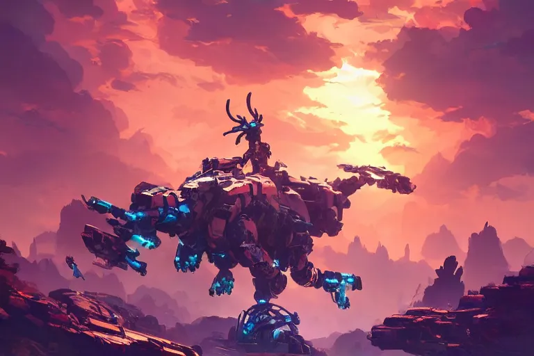 Image similar to scorcher machine mecha animal beast robot of horizon forbidden west horizon zero dawn bioluminiscence, behance hd by jesper ejsing, by rhads, makoto shinkai and lois van baarle, ilya kuvshinov, rossdraws global illumination