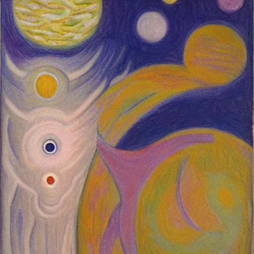 Prompt: Liminal space in outer space by Leo Gestel