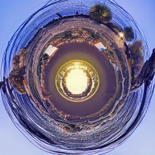 Image similar to tiny planet