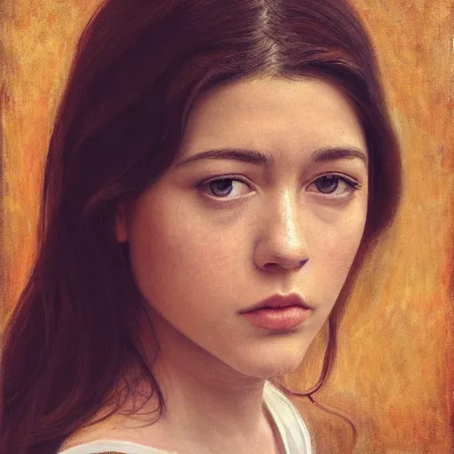 Prompt: a masterpiece portrait photo of a beautiful young woman who looks like a hispanic mary elizabeth winstead, symmetrical face