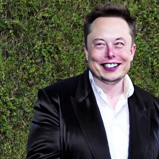 Prompt: Elon Musk with long frontal rabbit teeth