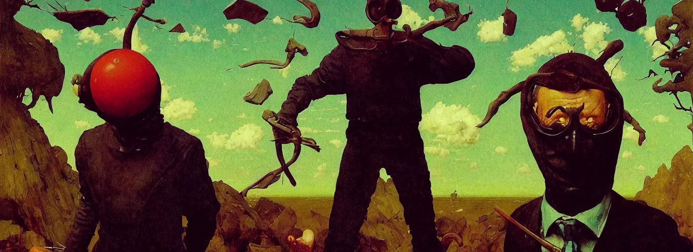 Image similar to full - body portrait surreal colorful clay fighting artstation rpg gentleman character concept art anatomy, action pose, very coherent and colorful high contrast masterpiece by norman rockwell franz sedlacek hieronymus bosch dean ellis simon stalenhag rene magritte gediminas pranckevicius, dark shadows, sunny day, hard lighting, reference sheet white! background