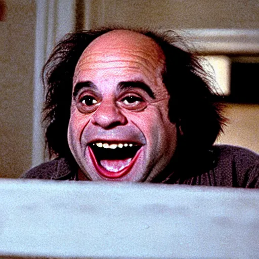 Image similar to A still of Danny Devito in The Shining (1980)