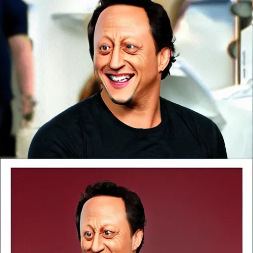 Prompt: rob schneider turned into a stapler