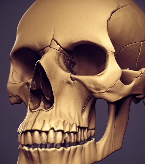 Image similar to skull, unreal engine 5, octane render, trending on artstation