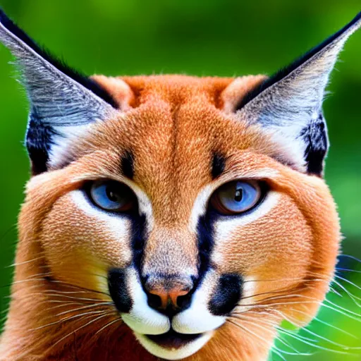 Image similar to high quality closeup shot of a caracal