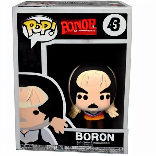 Prompt: boris johnson as funko pop still sealed in box, ebay listing ,